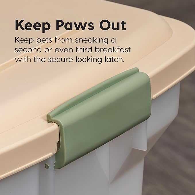 IRIS USA Airtight Dog Food Storage Container, WeatherPro, Removable Wheels - Image 8