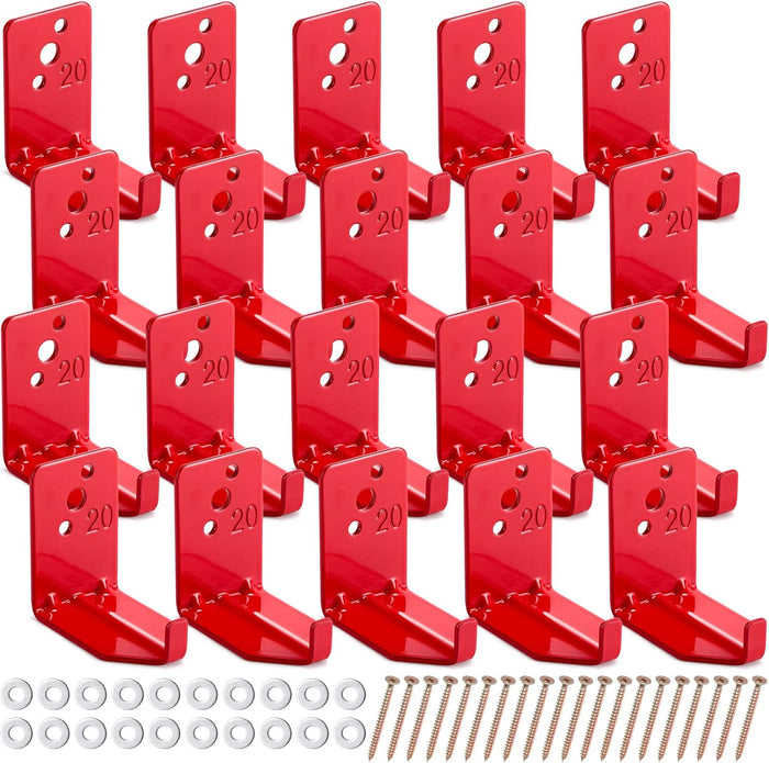 Queekay 20 Pack Fire Extinguisher Wall Mount Bracket 5-40 Lb,Novelty Style