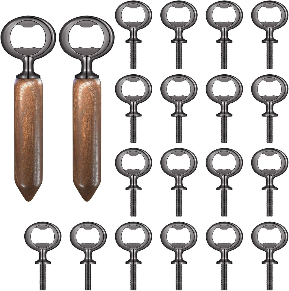 Metal Bottle Opener Kit, DIY Beer Opener Hardware DIY Craft Handmade Wood
