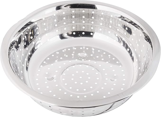Winco Chinese Colander with 5mm Holes, Stainless Steel - Image 2