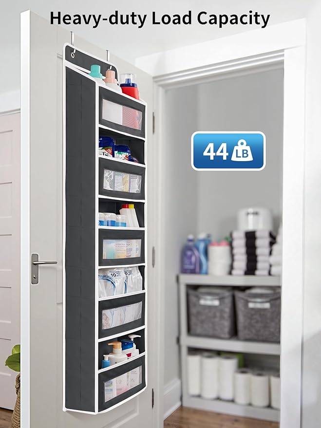 JARLINK Over the Door Organizer Storage, 5 Shelf Hanging Organizer - Image 6