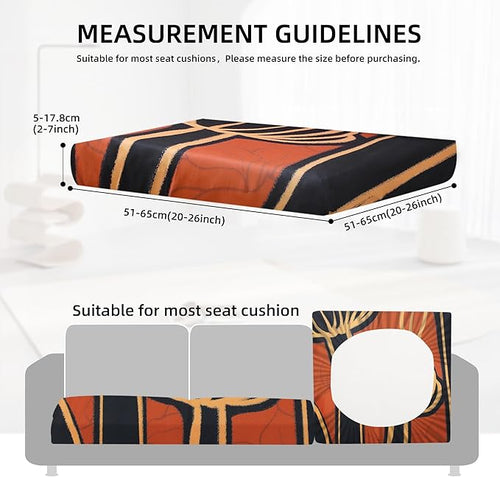 8Pcs Outdoor Cushion Covers, Patio Cushion Covers, Stretch Elastic Slipcovers - Image 2