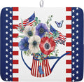 American Flag 4th of July Dish Drying Mats by Kawani