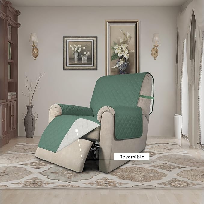 Easy-Going Recliner Chair Slipcover Reversible Sofa Cover Water Resistant Couch - Image 2