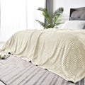BEDELITE Fleece Blanket Queen Size – 3D Ribbed Jacquard Soft and Warm by BEDELITE