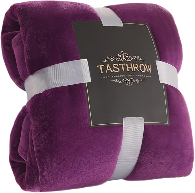 TASTHROW Large Flannel Fleece Throw Blanket, 50×70 Inch by TASTHROW