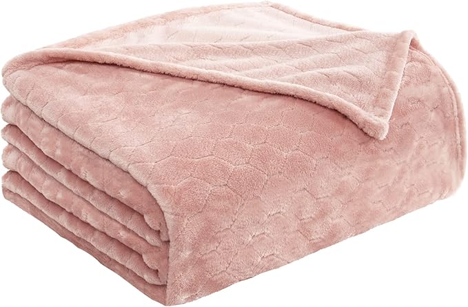 TOONOW Fleece Blanket Textured Fuzzy Plush Throw Blanket Twin Size 60" x 80" - Image 7