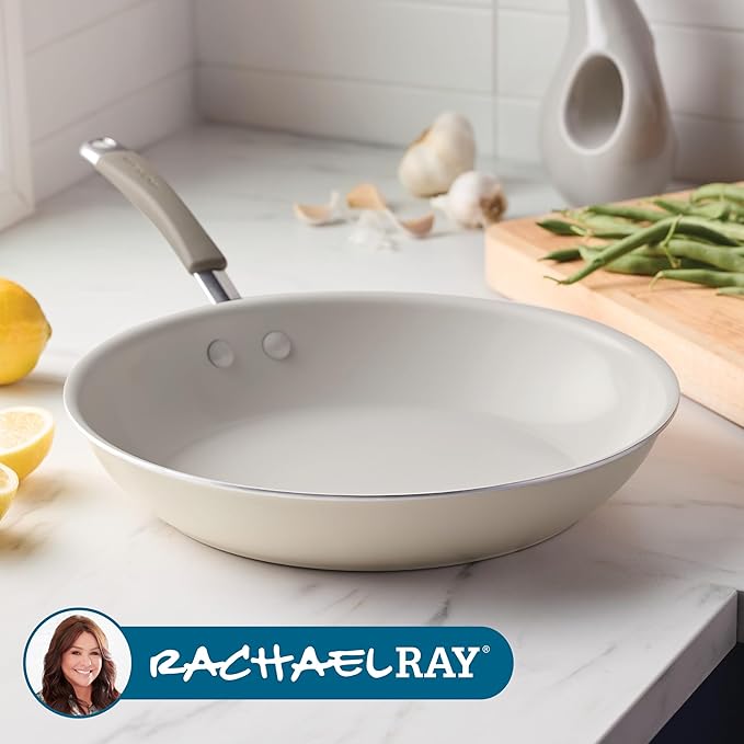 Rachael Ray Cucina Ceramic Nonstick Frying Pan/Skillet, 12.5 Inch Non Stick - Image 7