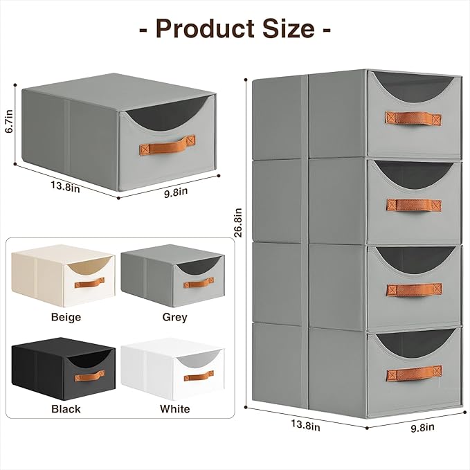 Homsorout Stackable Storage Drawers - Image 3