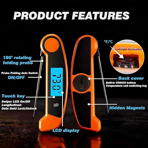 Meat Thermometer Digital Waterproof Instant Read Thermometer - Image 8