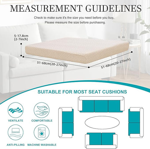 12Pcs Stretch Patio Cushion Covers, Outdoor Couch Covers Replacement, Outdoor - Image 2
