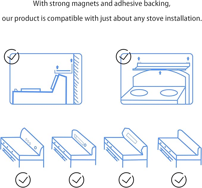 SZJHXIN 4X Strong Magnetic Stove Top Shelf, Adjustable 15-30 Inches, Fits - Image 6