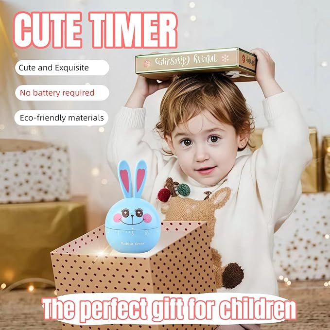 Cartoon Mechanical Kitchen Timer, 60 Minutes Countdown Timer, Mechanical Visual - Image 8