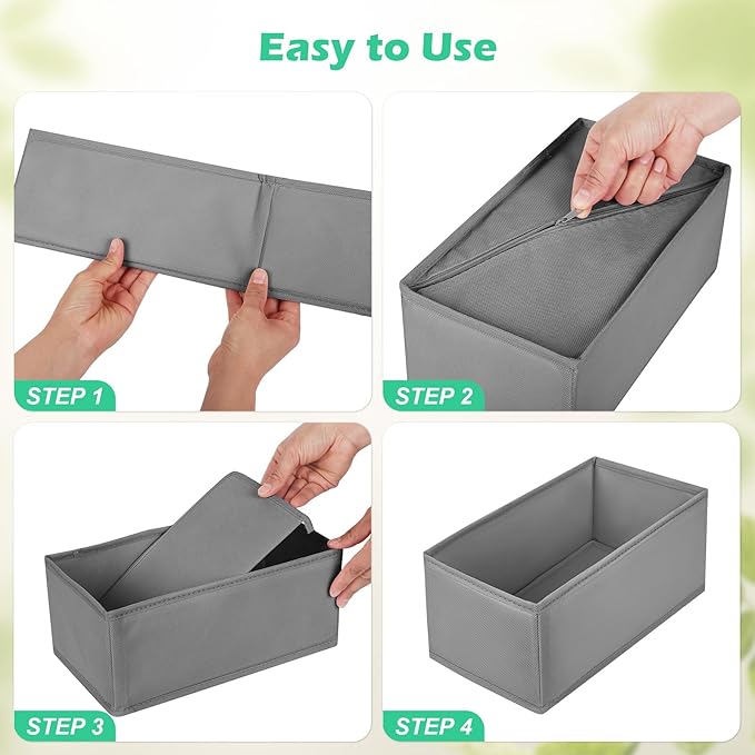 Drawer Clothing Organizer 16-Pack, Fabric Folding Wardrobe Organizer, Can Store - Image 4