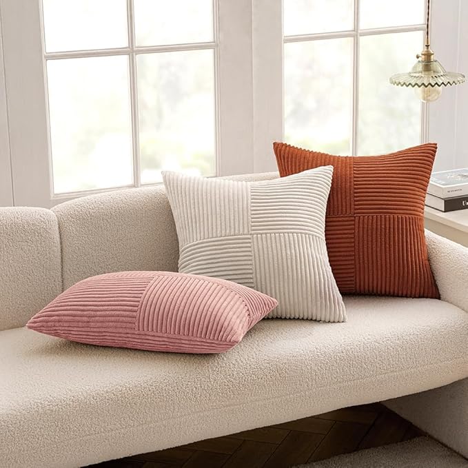MIULEE Dark Rust Decorative Throw Pillow Covers 18x18 Inch - Image 5