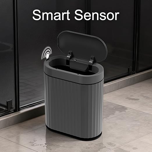 ELPHECO Bathroom Motion Sensor Trash can, 2 Gallon Automatic Garbage Can
