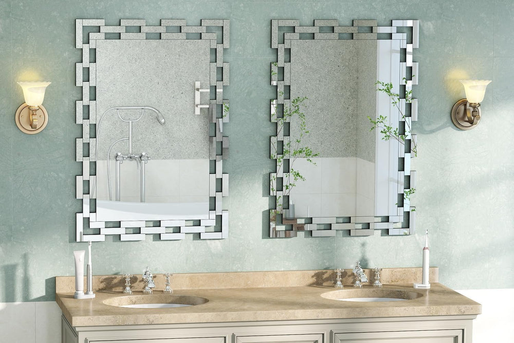 Chende Decorative Mirrors for Wall, 40''X28'' Large Bathroom ...