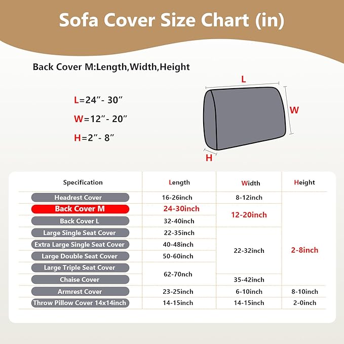 Couch Cushion Covers for Sofa Couch Covers Wear-Resistant Universal Sofa Cover - Image 3