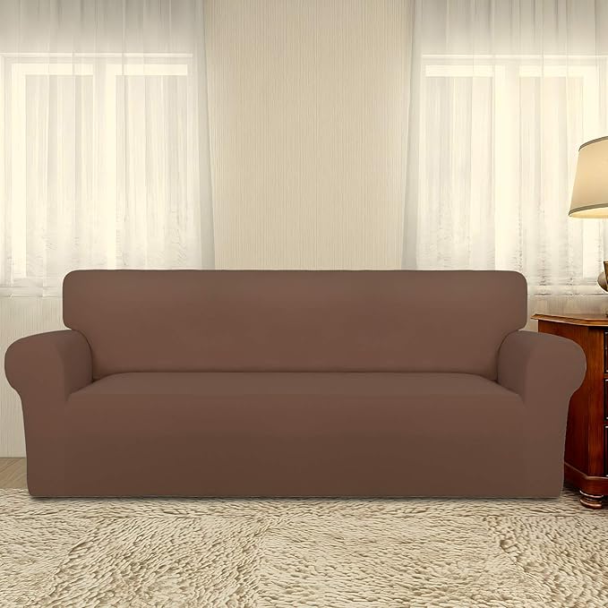 PureFit Super Stretch Sofa Slipcover – Spandex Non Slip Soft Couch Sofa Cover - Image 2