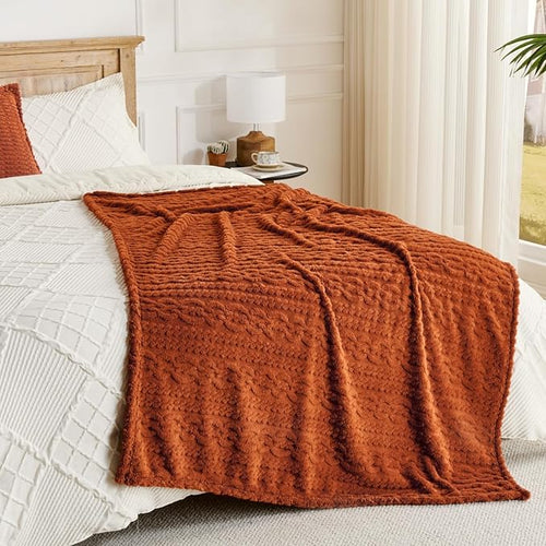50x70 Inch Rust Throw Blanket - Image 2