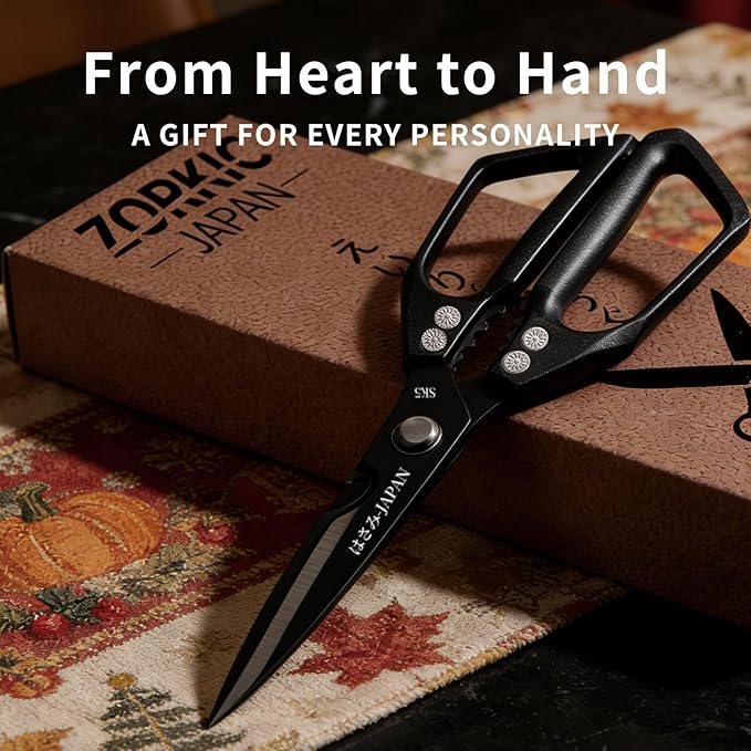 Kitchen Scissors Set 2PCS, Kitchen Shears Heavy Duty Poultry Shear Japan Meat - Image 8