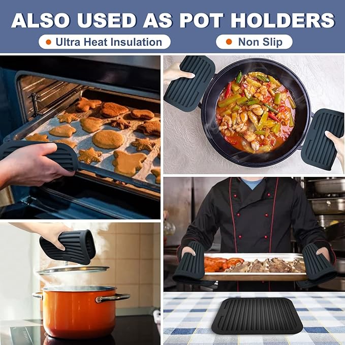 Walfos Trivets for Hot Dishes, Heat Resistant Pot Holders for Kitchen, Non-Slip - Image 2