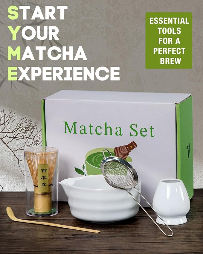 White Matcha Whisk Set - Image 4