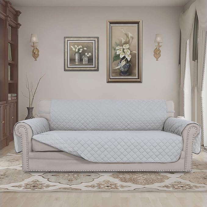 Easy-Going 4 Seater Sofa Slipcover Reversible Sofa Cover Water Resistant Couch - Image 2