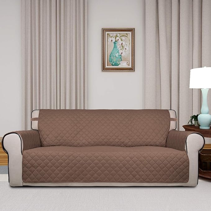 PureFit Reversible Quilted Sofa Cover, Water Resistant Slipcover Furniture - Image 2