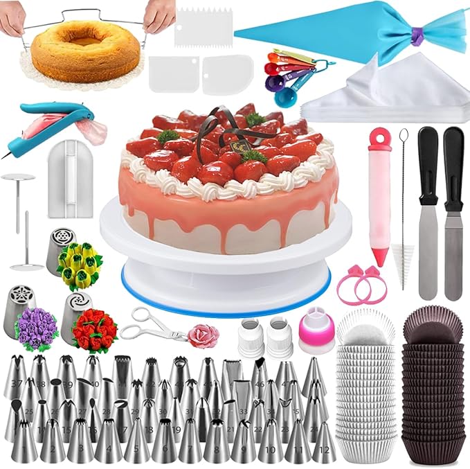 Cake Decorating Supplies Kit, Russian Piping Tips Set, Cake Baking Supplies by ARNISION