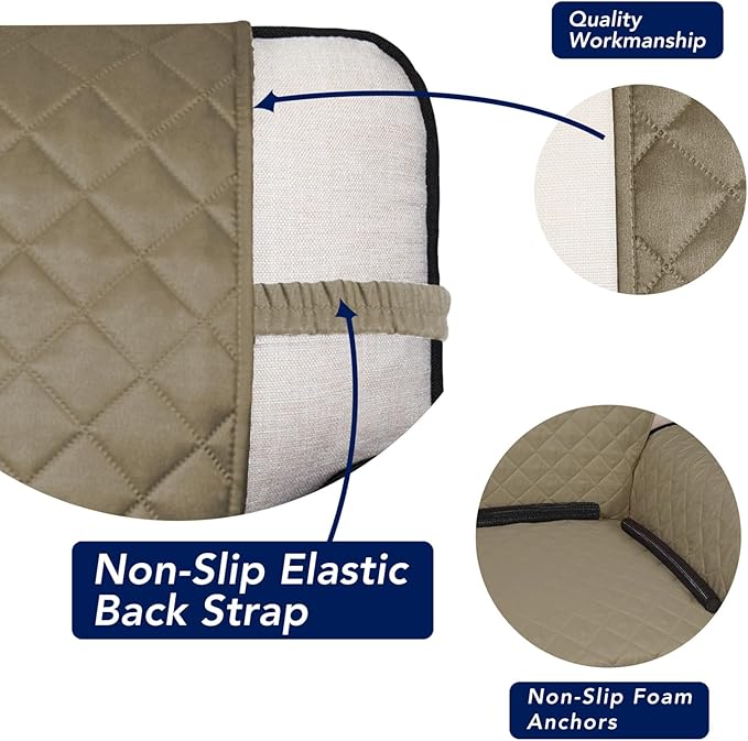 PureFit Reversible Quilted Sofa Cover, Water Resistant Slipcover Furniture - Image 3