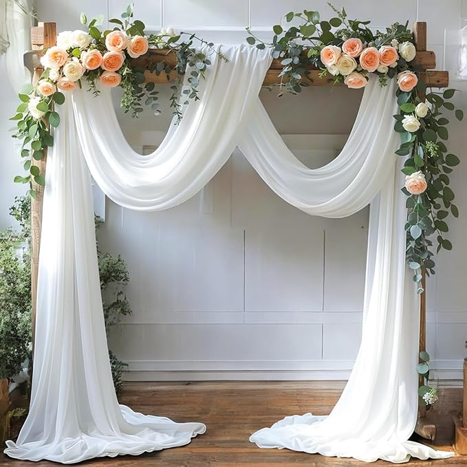 MDS Halloween Chiffon Draping Fabric - 2 Panel, 30" Wide x 30ft Long - S...