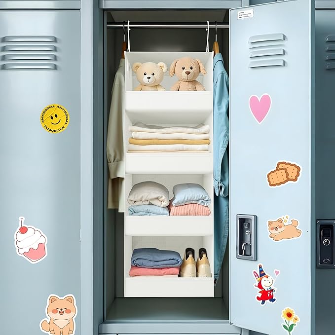 GRANNY SAYS 4-Shelf Hanging Organizer, Closet Hanging Shelves, Closet Hanging - Image 9