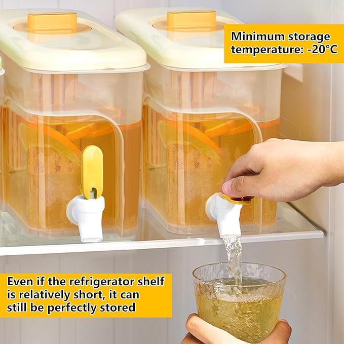 Drink Dispenser for Fridge 1 Gallon Beverage Liquid Drink Container - Image 3