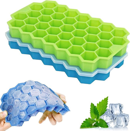 2 Pack Honeycomb Ice Cube Trays by GRITOSE