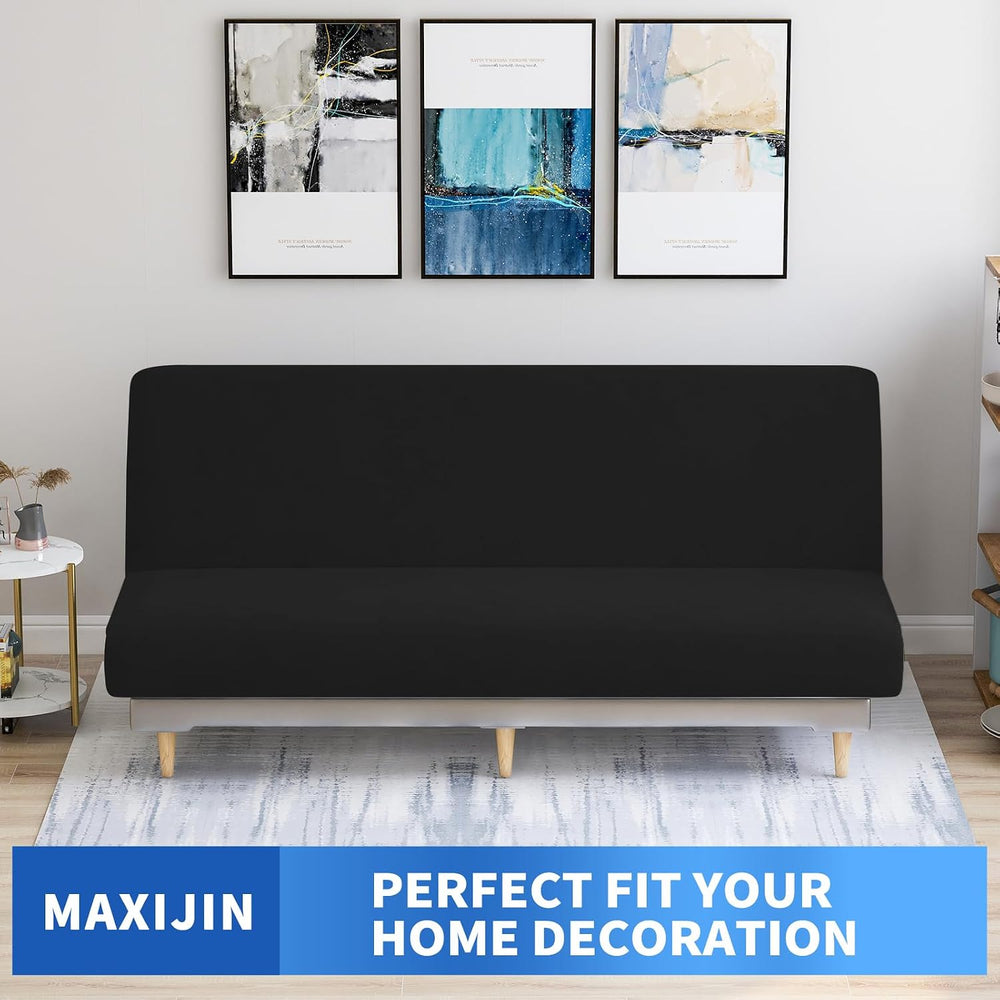 MAXIJIN Velvet Futon Cover Full Size Stretch Futon Mattress Cover Thick Soft ...