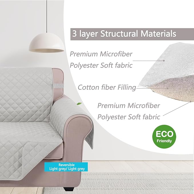 U-NICE HOME 4 Seater Sofa Cover 91 Inch Large Couch Covers - Image 4