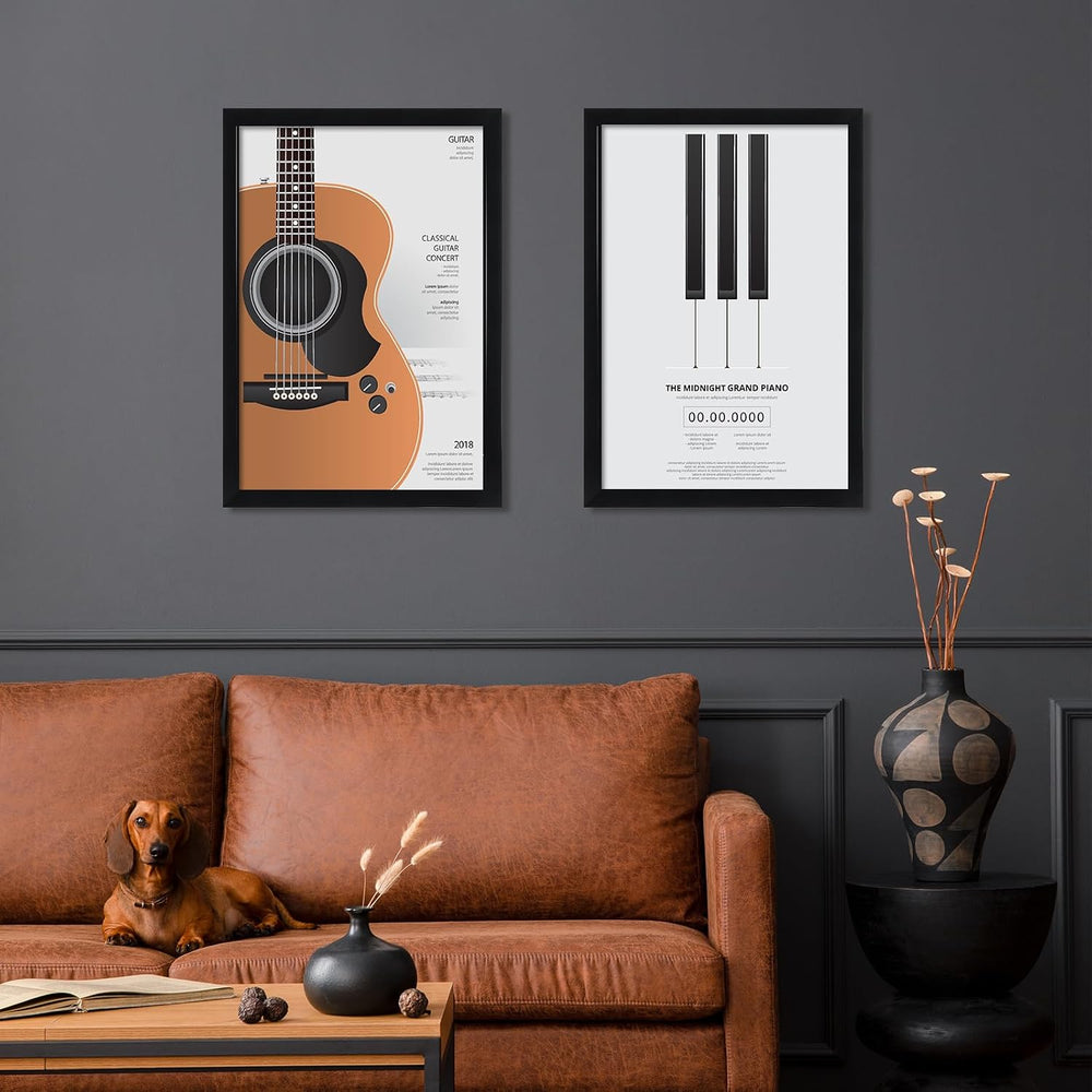 DOAI ART 24x36 Poster Frame Black 2 Pack, Poster Frames 24 x 36 inches or 24x...