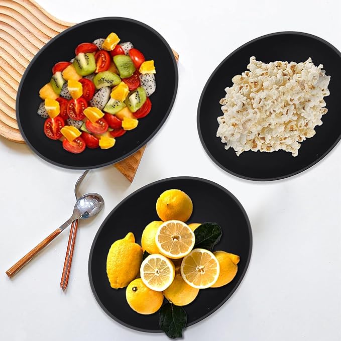 65 OZ Large Salad Bowls, Unbreakable Wheat Straw Bowls Set 4 PCS, Large Plastic - Image 7