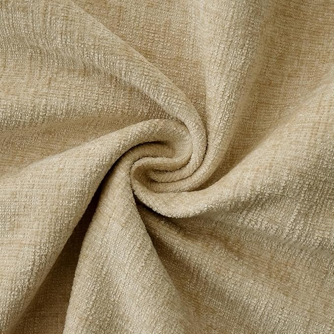 MIULEE Pack of 2 Couch Throw Pillow Covers 20x20 Inch Beige Farmhouse - Image 4
