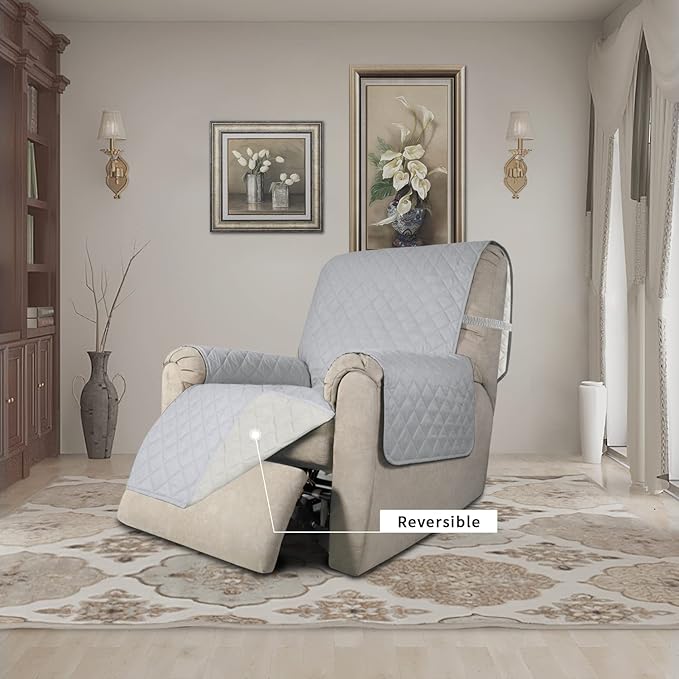 Easy-Going Recliner Chair Slipcover Reversible Sofa Cover Water Resistant Couch - Image 2