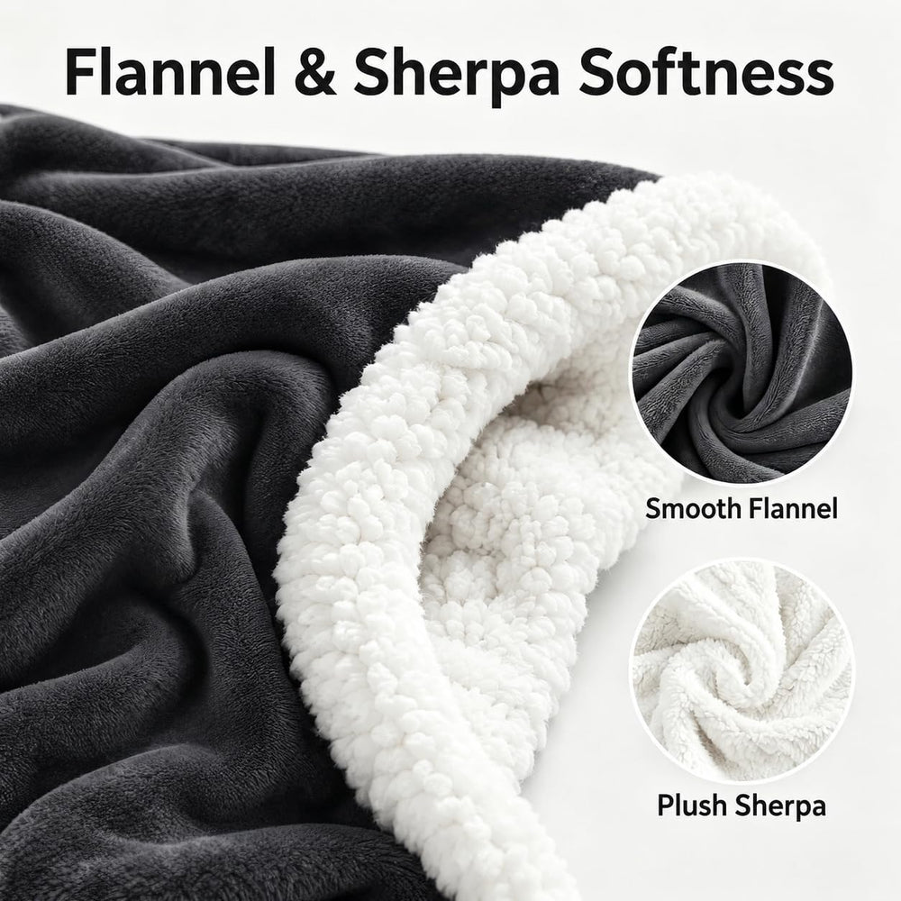 Electric Heated Blanket Full Size 72" x 84", Soft Flannel Heating B...