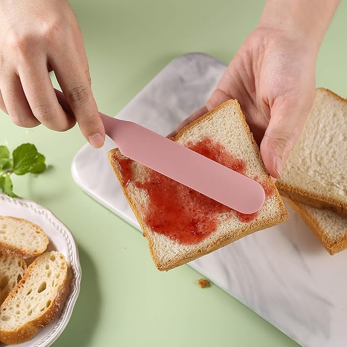 3Pcs Silicone Jar Spatula Long Handle Kitchen Spatulas - Image 5