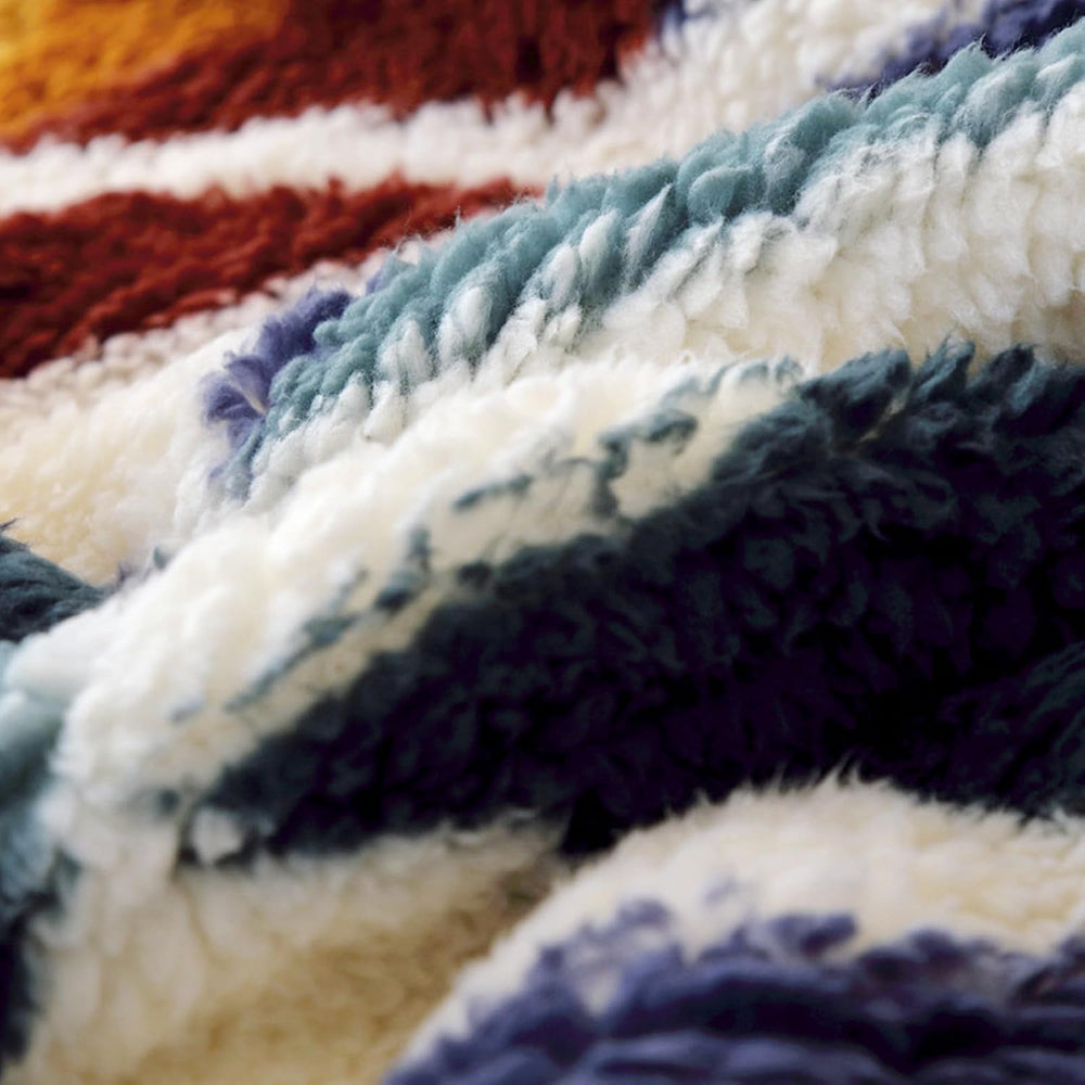 UKELER Boho Sherpa Fleece Blanket 80'' × 90'', Ultra Soft Azt...