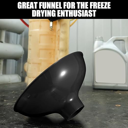 Vesici 2 Pack Extra Large Wide Mouth Funnel Black 2.5" x 10" Multi Purpose - Image 4