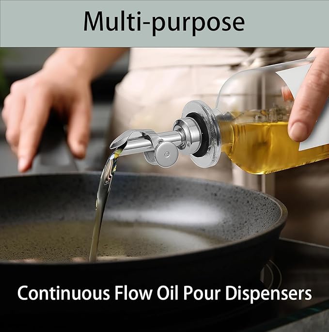 Pafusen 2 Pack Olive Oil Dispenser Bottle, 12 oz Oil Bottles - Image 6