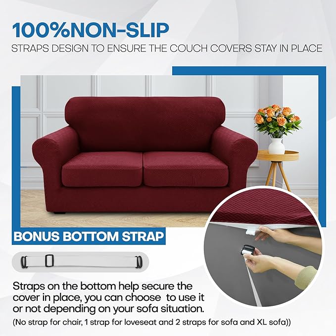 XINEAGE 2026 New 4 Pieces Couch Covers - Image 5