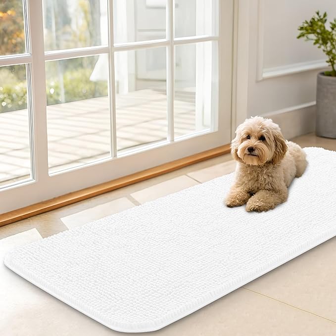 OLANLY Dog Door Mat for Muddy Paws 47x17, Absorbs Moisture and Dirt, Absorbent by OLANLY