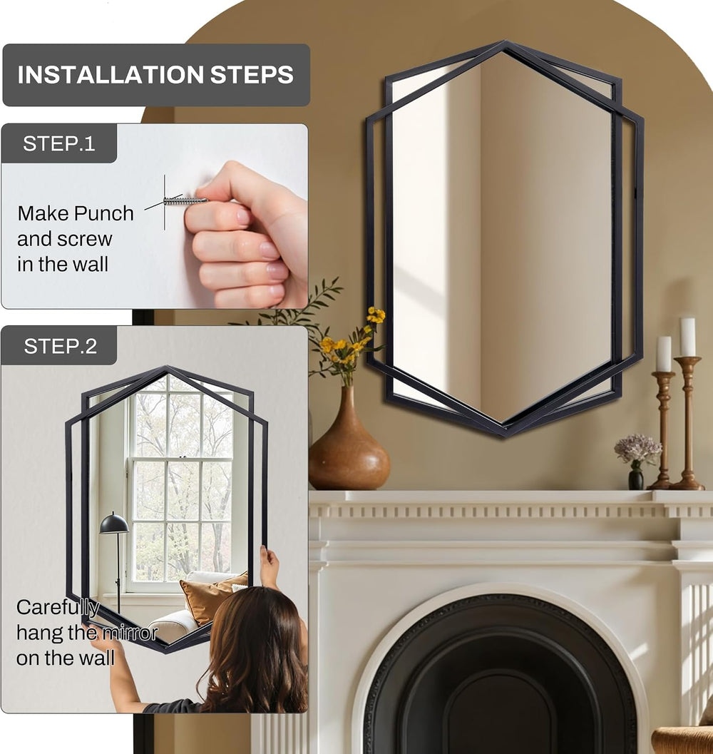 LuxenHome 31.8"X22" Wall Mirror