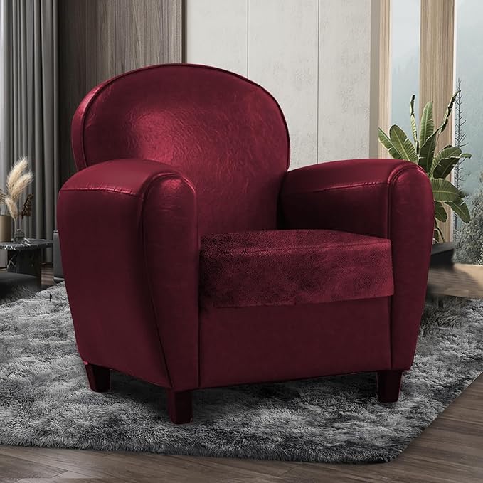 Leather Look Couch Cushion Covers Sofa Seat Slipcovers Sets Couches Furniture - Image 2